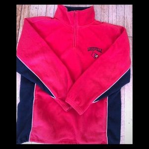 Authentic NCAA Zip up fleece sweatshirt Louisville